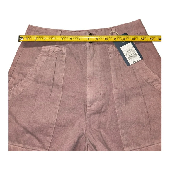 Dusty Pink High Waist Tailored Shorts - Picture 7 of 8